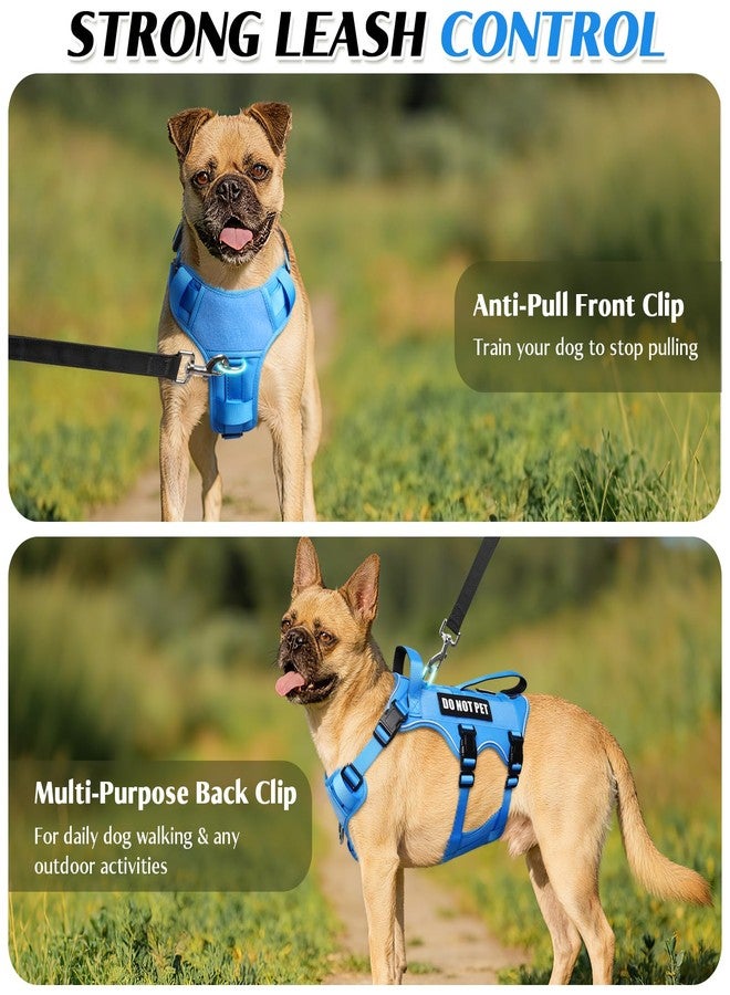 WINSEE Escape Proof Dog Harness, Service Working Molle Harness with Double Handle, Tactical Pet Vest with 4 Patches for Small Medium Large Dogs Walking Hiking Hunting - Image 4